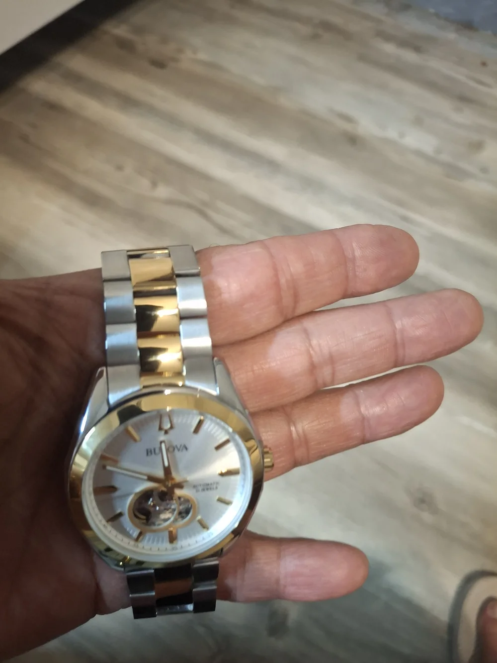 Bulova Men’s Two-Tone Automatic Watch - Gold & Silver